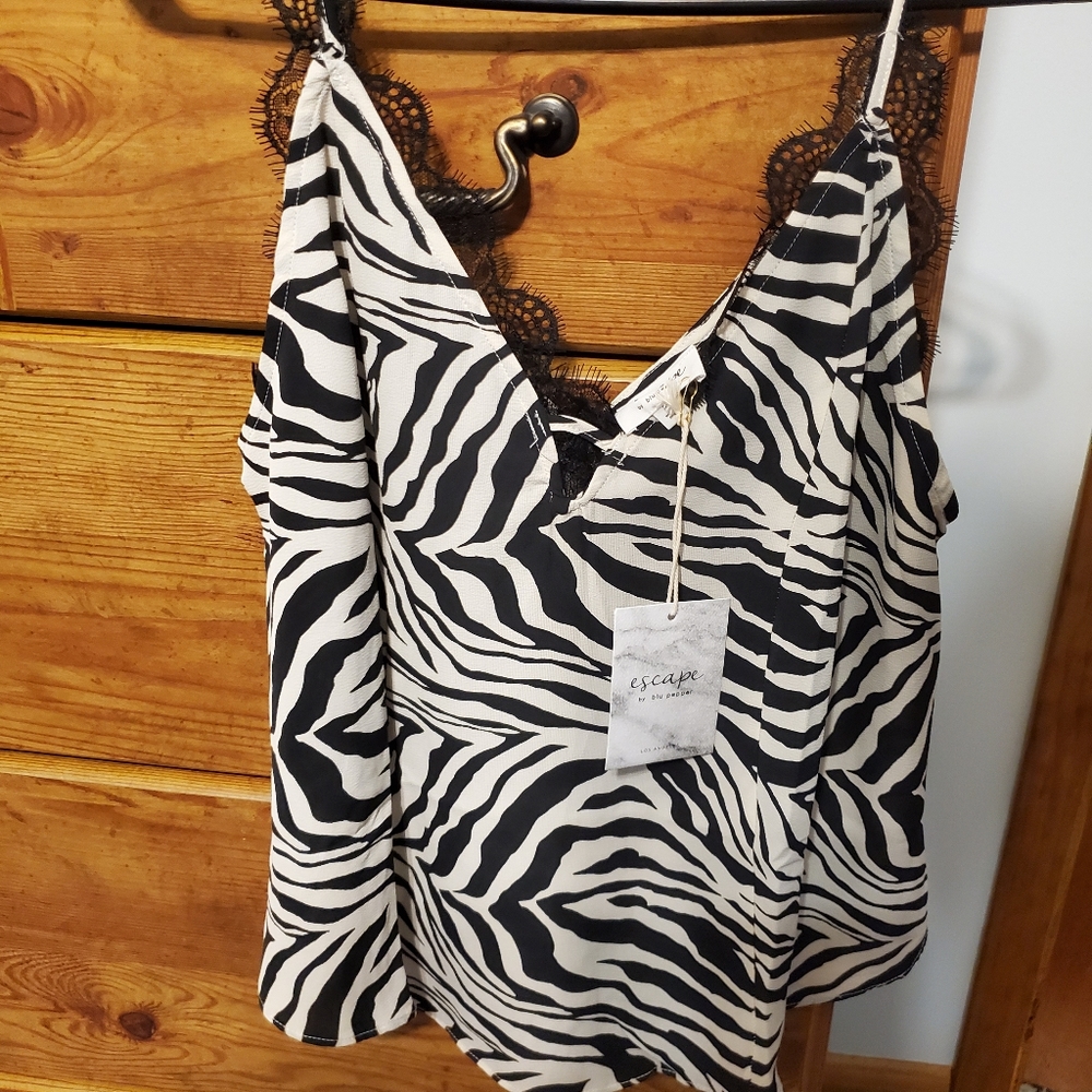 Zebra dress top